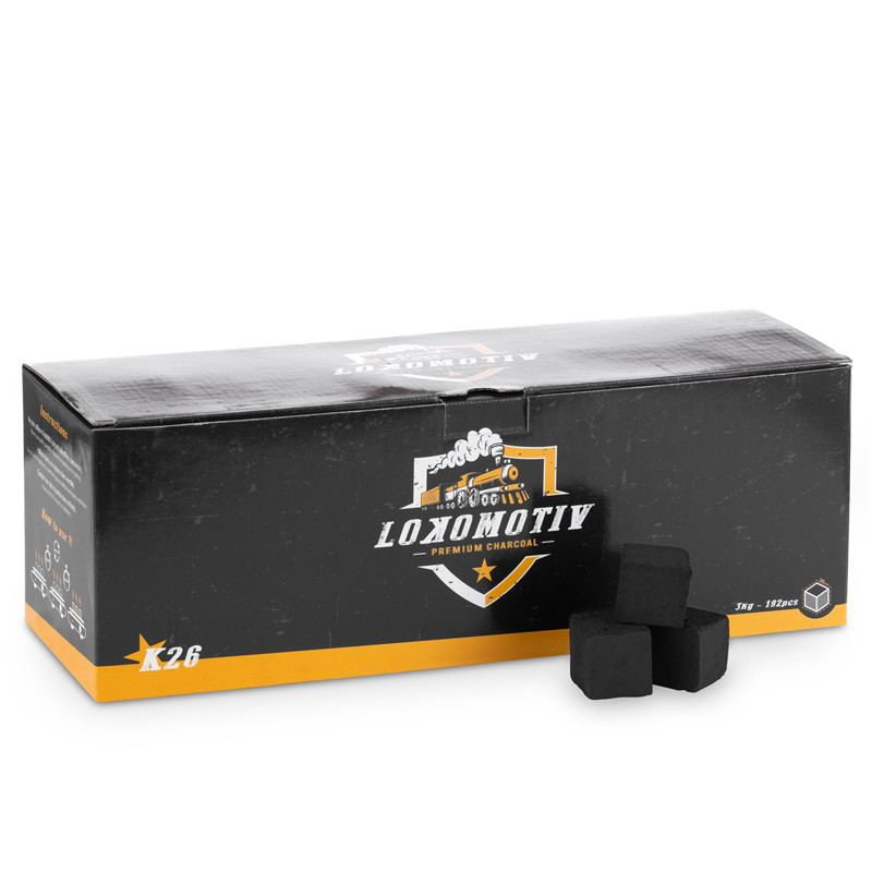 Charbon Lokomotiv K26 1Kg, le meilleur charbon chicha naturel en cube